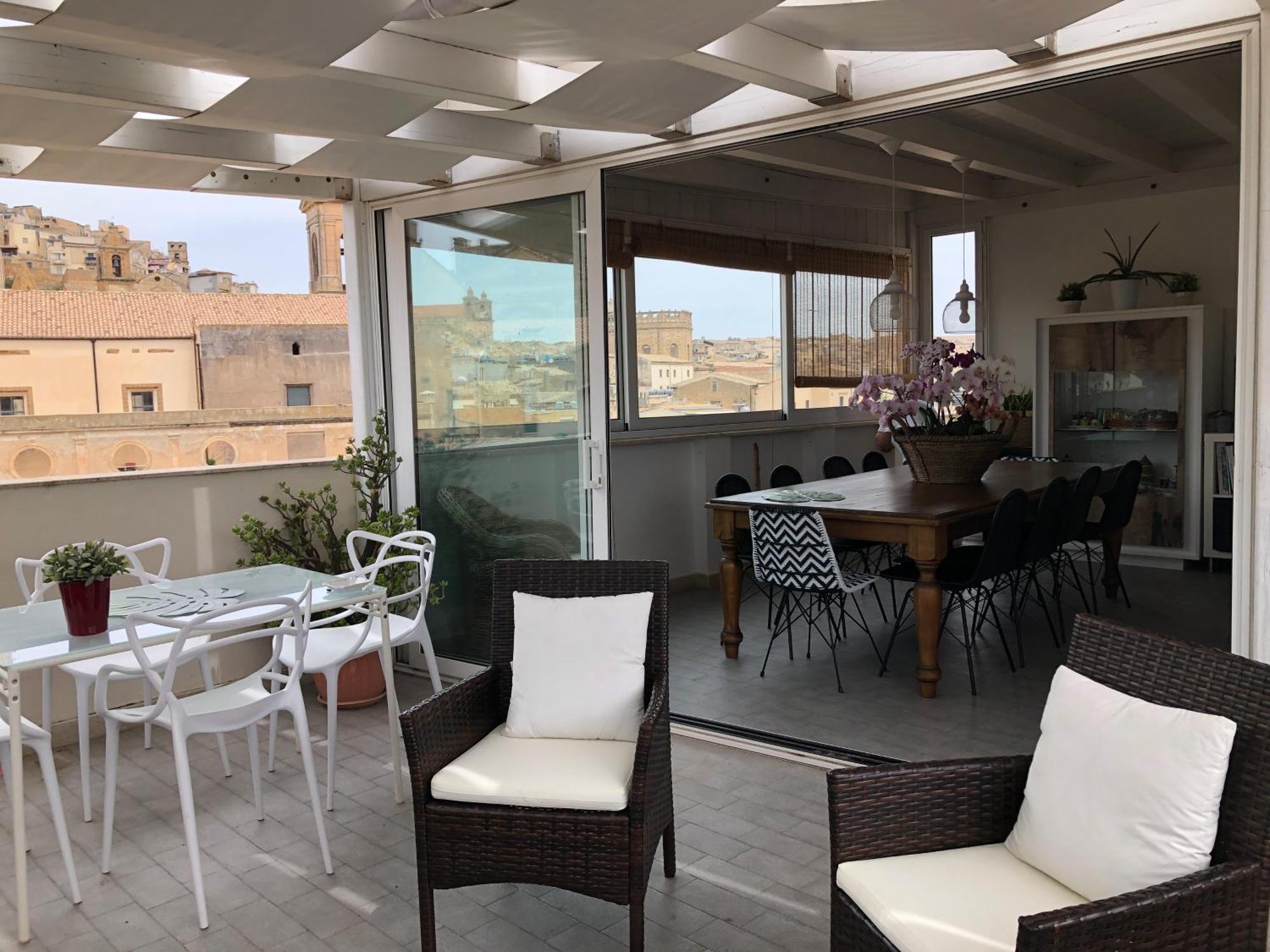 Attico Da Rosa Con Vista Spettacolare A 360 Gradi Lägenhet Caltagirone Exteriör bild